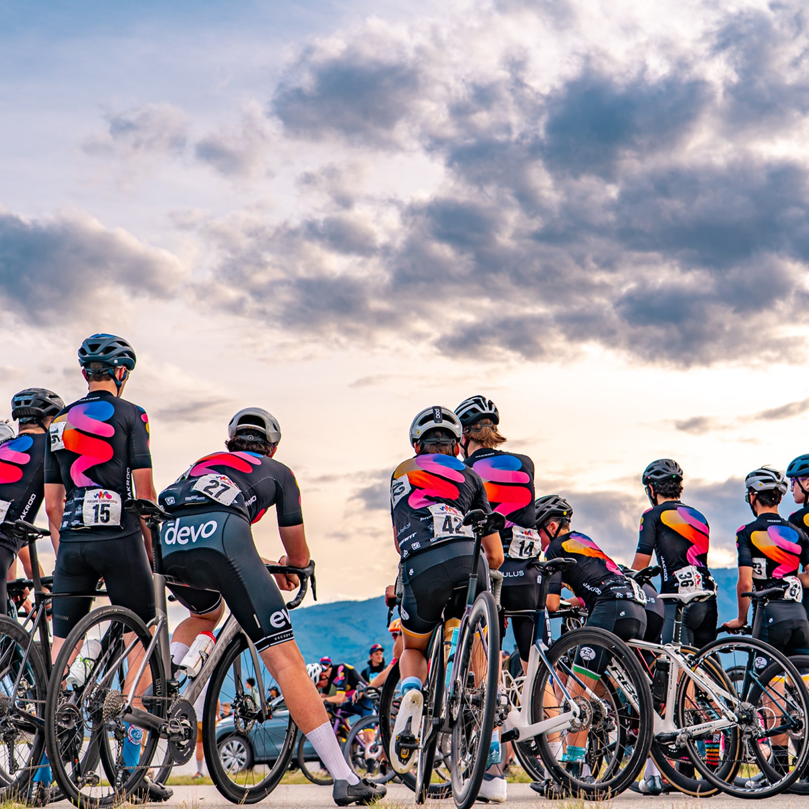 group of bike riders