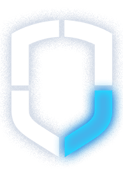 PlaySafe Shield Motif with bottom right corner glowing